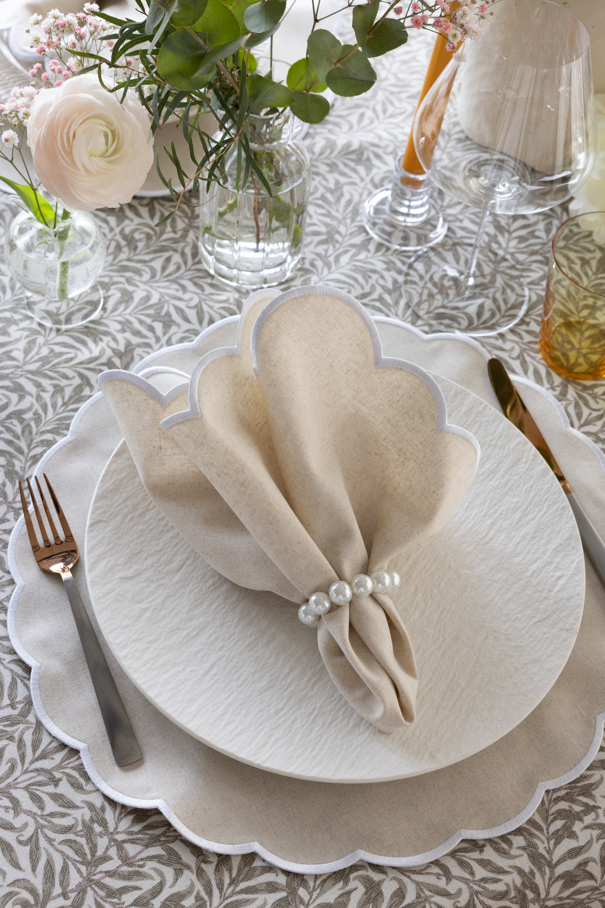 Von Norten  Santorini full dining Set: Linen Cotton Napkin